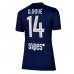 Paris Saint-Germain Desire Doue #14 Hemma matchtröja Dam 2025-26 Kortärmad Billigt